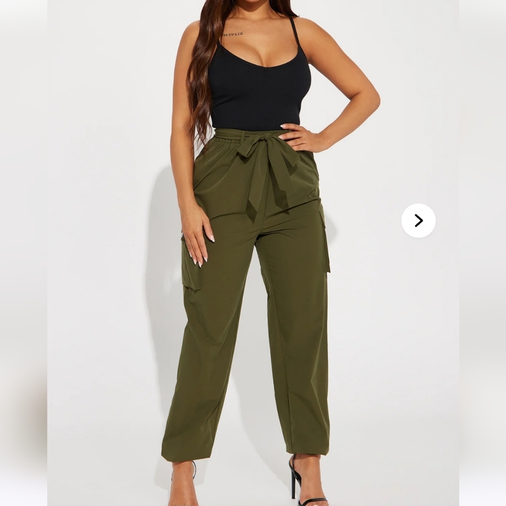 Olive Green Women's Cargo Pants